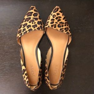 J Crew leopard flats